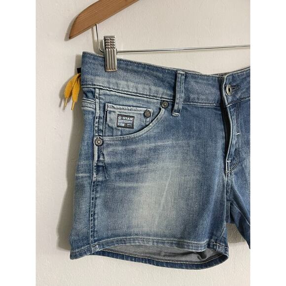 G Star Original Raw Jean Shorts sz 30 Kitson Collab Denim Womens Y2K Style - Picture 4 of 7